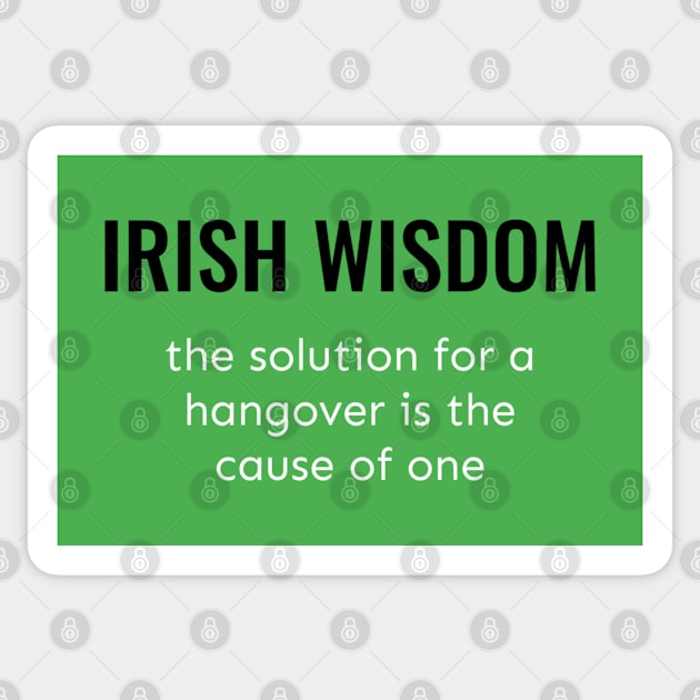 Irish Wisdom Sticker by Emma Lorraine Aspen
